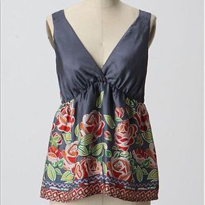 Silk floral top by Fei